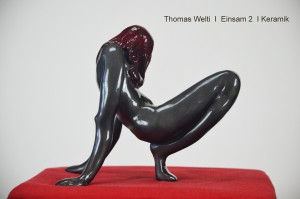 Einsam II, Keramik, H 21 cm, 2017
