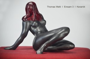 Einsam III, Keramik, H 16 cm, 2017