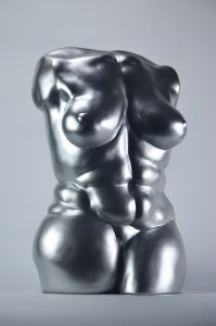 Woman forms II, Kunstharz-Guss, H 42 cm,2017